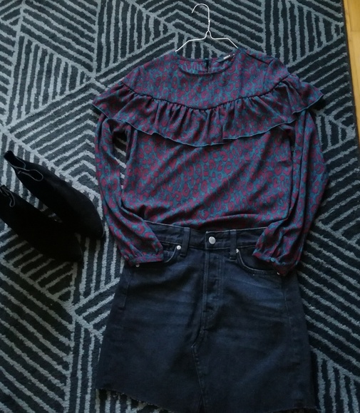 ONLY leopard print ruffle blouse - Picture 5 of 8